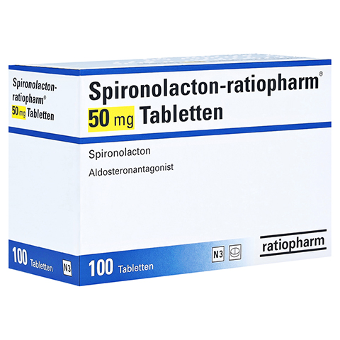 Spironolacton-ratiopharm 50mg 100 Stück N3