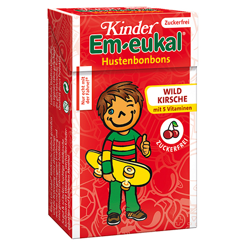 Em-eukal Kinder Bonbons Wildkirsche Minis zuckerfrei 40 Gramm