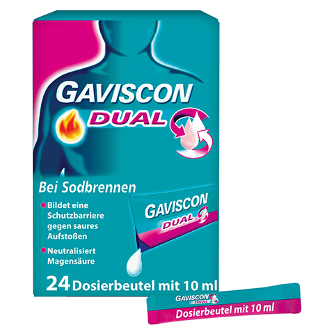 Gaviscon Dual Suspension 24x10 Milliliter N1