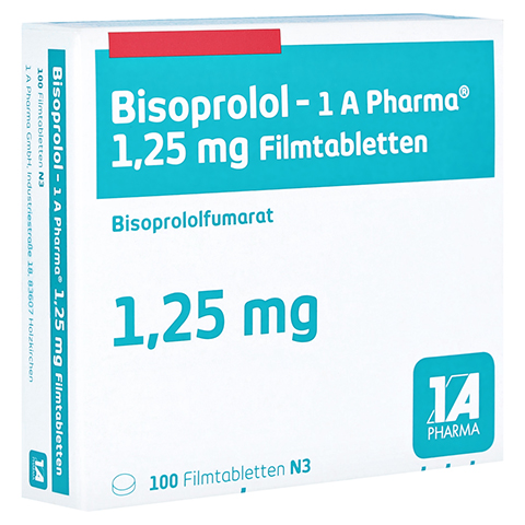 Bisoprolol-1A Pharma 1,25mg 20 Stck N1