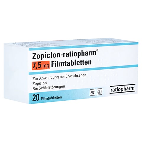 Zopiclon-ratiopharm 7,5mg 10 Stück N1