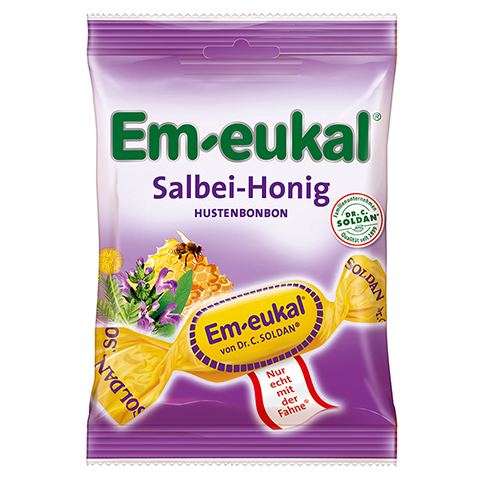 EM-EUKAL Bonbons Salbei Honig zuckerhaltig 75 Gramm