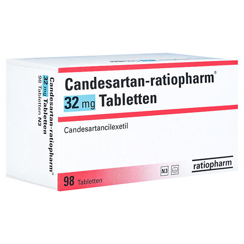 Candesartan-ratiopharm 32mg 98 Stck N3