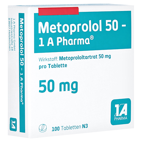 Metoprolol 50-1A Pharma 100 Stck N3