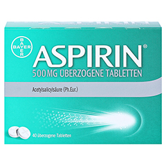 Aspirin 500mg 40 Stück - Vorderseite