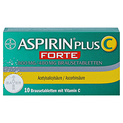 Aspirin plus C Forte 800mg/480mg 10 Stück - Vorderseite