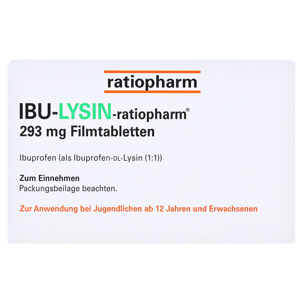 IBU-LYSIN-ratiopharm 293mg 20 Stück online bestellen - medpex