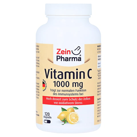 VITAMIN C 1000 mg Kapseln ZeinPharma 120 Stck