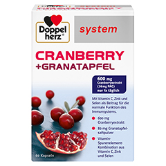 DOPPELHERZ Cranberry Granatapfel system Kapseln 60 Stück