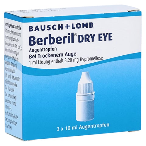 Berberil Dry Eye Augentropfen 3x10 Milliliter N3