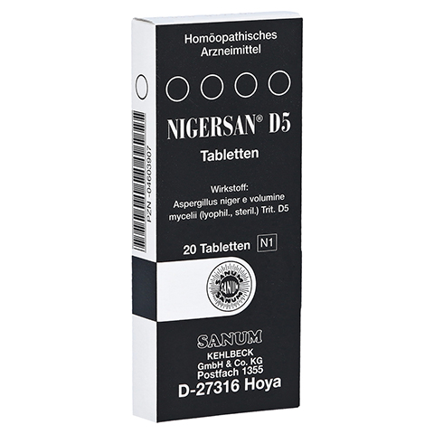 NIGERSAN D 5 Tabletten 20 Stück N1