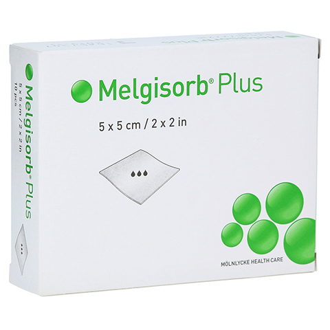 MELGISORB Plus Alginat Verband 5x5 cm steril 10 Stück