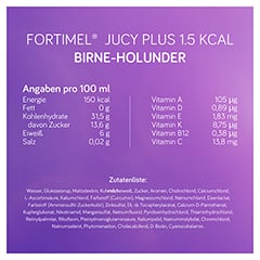 FORTIMEL Jucy Plus Birne Holunder 4x200 Milliliter - Info 8