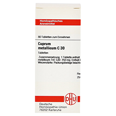 CUPRUM METALLICUM C 30 Tabletten 80 Stck - Vorderseite