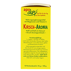 APODAY Kirsch Magnesium+Vitamin C Pulver 10x10 Gramm - Rechte Seite