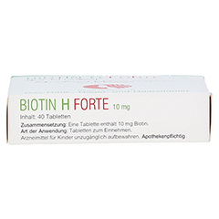 Biotin H forte 10mg 40 Stück - Unterseite