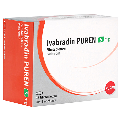 IVABRADIN PUREN 5 mg Filmtabletten 98 Stck N3