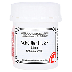 SCHÜSSLER NR.27 Kalium bichromicum D 6 Tabletten
