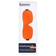 OHROPAX Schlafmaske 3D orange 1 Stück - Vorderseite