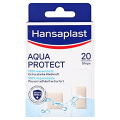 HANSAPLAST Aqua Protect Pflasterstrips 20 Stück - Vorderseite