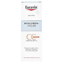EUCERIN Anti-Age Hyaluron-Filler CC Cream mittel 50 Milliliter - Rückseite