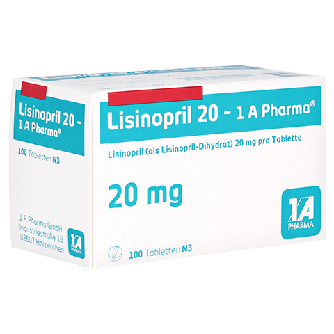 Lisinopril 20-1A Pharma 100 Stck N3