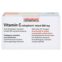 Vitamin C-ratiopharm retard 500mg 30 Stück - Oberseite