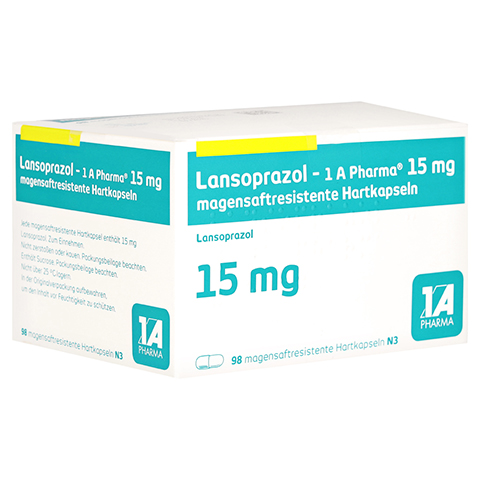 Lansoprazol-1A Pharma 15mg 98 Stck N3