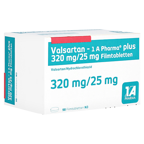 Valsartan-1A Pharma plus 320mg/25mg 98 Stck N3