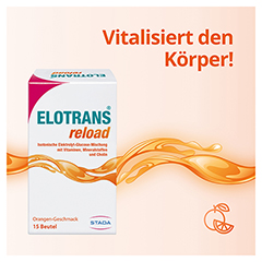 ELOTRANS reload Elektrolyt-Pulver m.Vitaminen Btl. 15x7.57 Gramm - Info 1