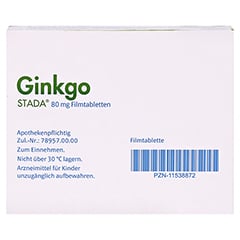 Ginkgo STADA 80mg 120 Stck N3 - Unterseite