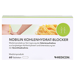 Nobilin Kohlenhydrat-blocker Tabletten 60 Stück - Vorderseite