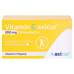 Vitamin C axicur 200mg 100 Stck - Vorderseite