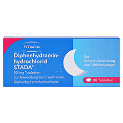 Diphenhydraminhydrochlorid STADA 50mg 20 Stck - Vorderseite