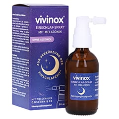 Vivinox Einschlaf-Spray mit Melatonin bei Einschlafstrungen 50 Milliliter