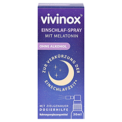 VIVINOX Einschlaf-Spray mit Melatonin 30 Milliliter - Vorderseite