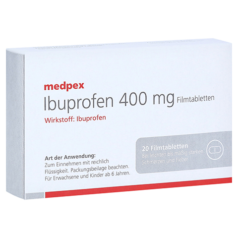 Ibuprofen medpex 400 mg Filmtabletten 20 Stück