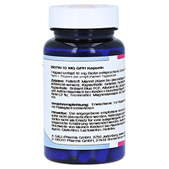 BIOTIN 10 mg GPH Kapseln 60 Stck - Linke Seite