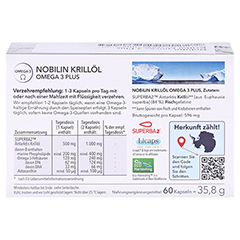 Nobilin Krillöl Omega-3 Plus Kapseln 2x60 Stück - Rückseite