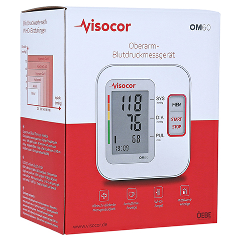 VISOCOR Oberarm Blutdruckmessgerät OM60 1 Stück