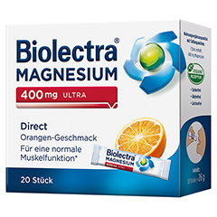 Biolectra Magnesium 400 mg ultra Direct 20 Stück