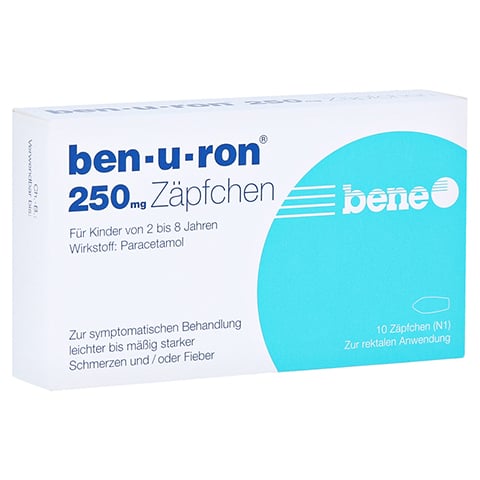 Ben-u-ron 250mg 10 Stück N1