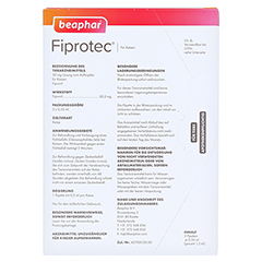 FIPROTEC 50 mg Lsung zum Auftropfen fr Katzen 3x0.50 Milliliter - Rckseite