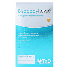 Bisacodyl AIWA 5mg Dragees 40 Stck - Rckseite