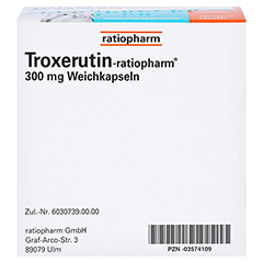Troxerutin-ratiopharm 300mg 100 Stck - Oberseite