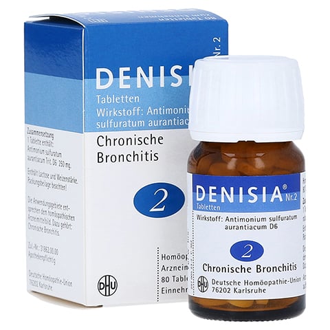 DENISIA 2 chronische Bronchitis Tabletten 80 Stück N1