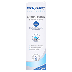 ONE DROP Only Pharmacia Ondrohexidin Zahncreme 75 Milliliter - Vorderseite