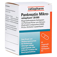 Pankreatin Mikro-ratiopharm 20000 50 Stück N1