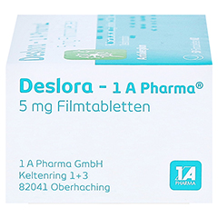 Deslora-1A Pharma 5mg 50 Stck N2 - Rechte Seite