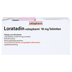 Loratadin-ratiopharm 10mg 100 Stück N3 - Oberseite